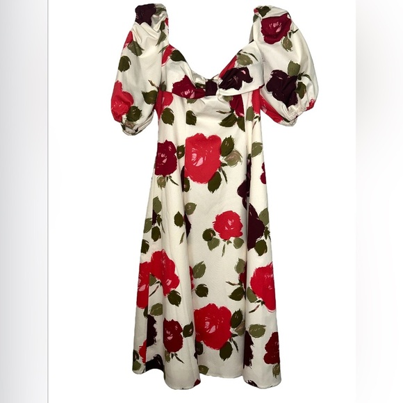 Kate Spade Just Rosy Beau Midi Dress - Picture 5 of 10